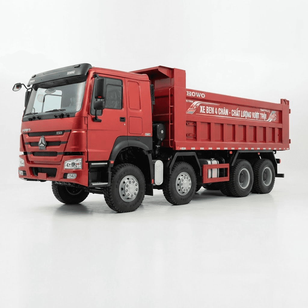 Xe ben HOWO 4 chân 17.7 tấn – Động cơ WD615 371HP